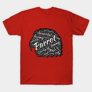 Parrot Head - Word Cloud T-Shirt